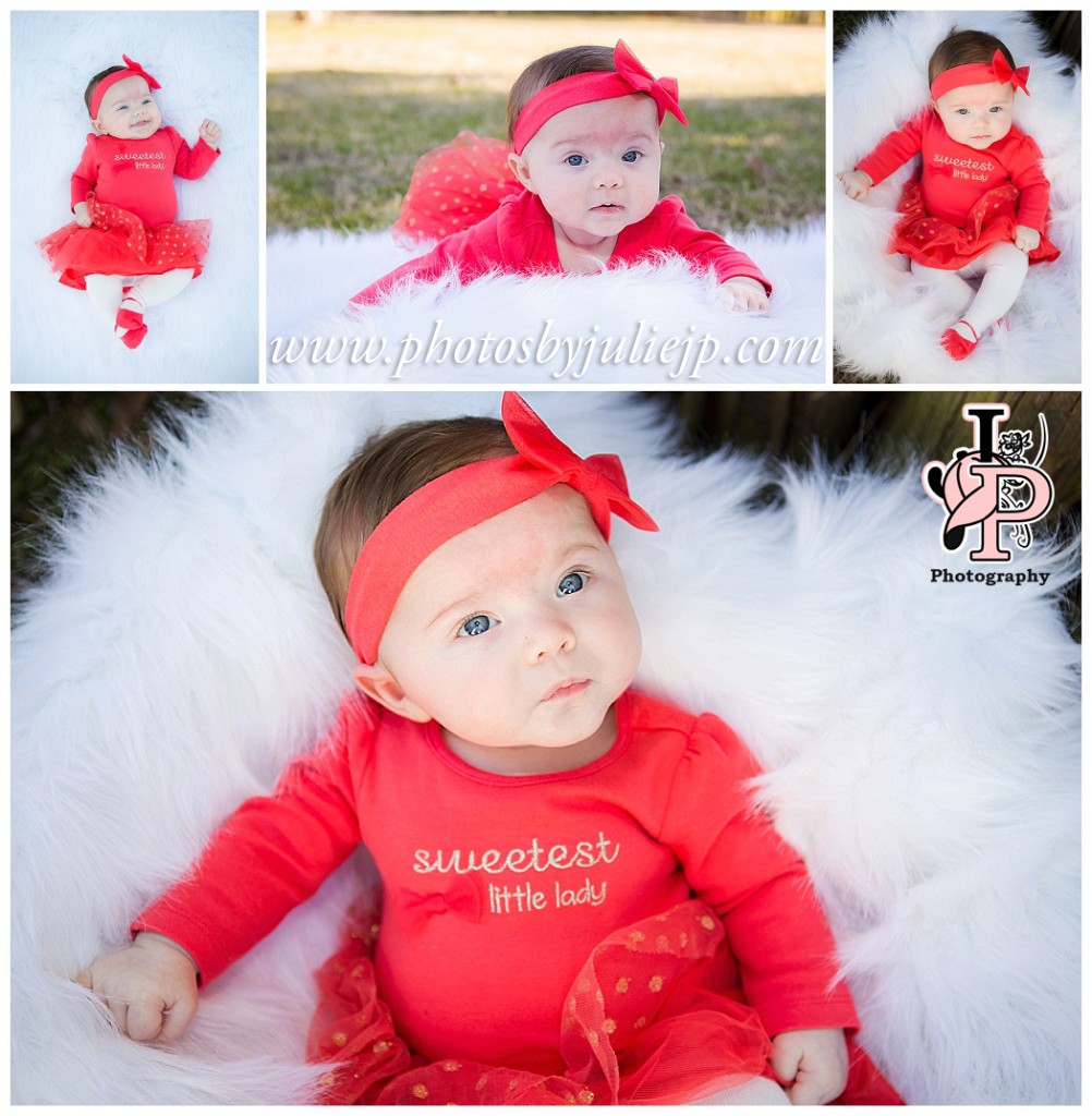 3 month old baby girl portrait