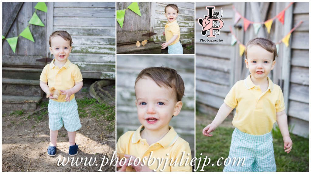 Little Boy Portrait on Farm